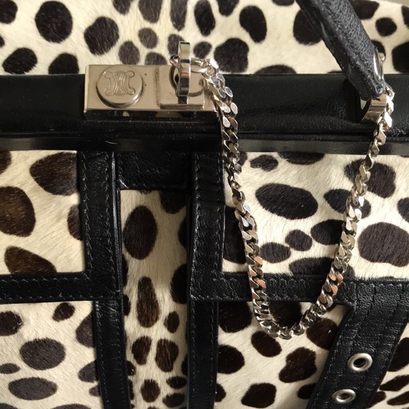 Celine printed black and white dot bag - Picture 5 of 10